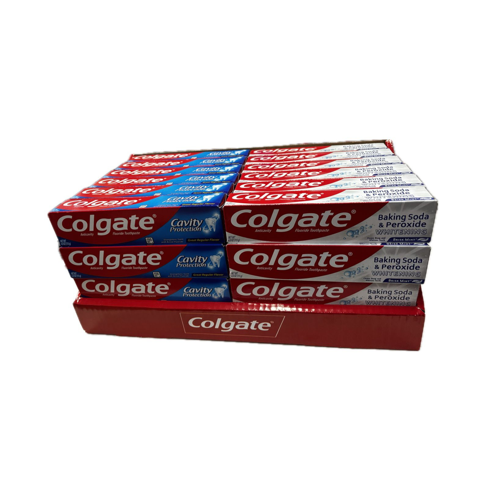 Colgate Baking Soda and Peroxide Whitening Toothpaste, Brisk Mint, 4 OZ