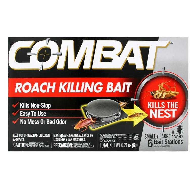 Combat Small & Large Roach Bait 6ct