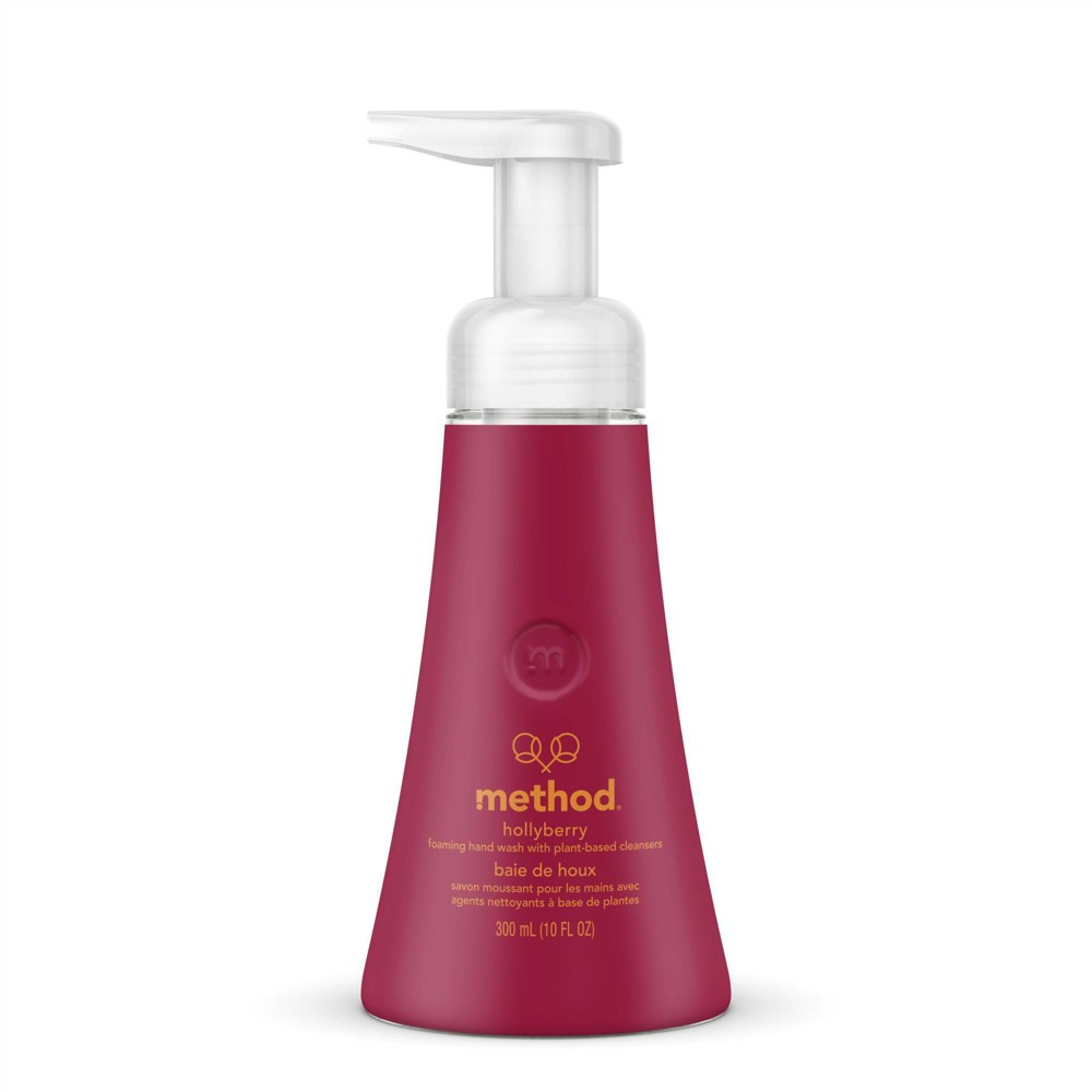 Method Foaming Hand Wash Hollyberry Biodegradable Formula 10 Fl Oz