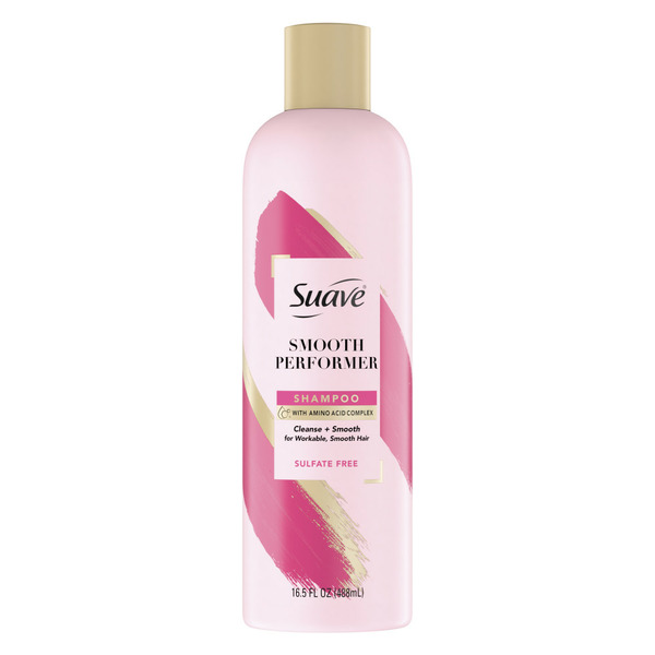 Suave Pink Smooth Performer Shampoo - Smoothing, 16.5 Fl Oz 